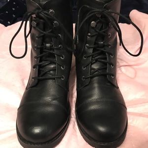 Lane Bryant Dream Cloud Lace-Up Combat Boot